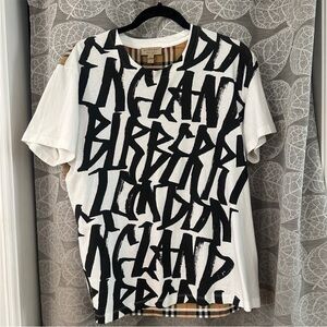 Burberry Plaid and Black Graphic Tee/Unisex